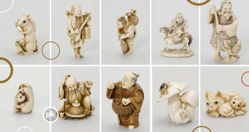 foto: Muzeum Narodowe w Szczecinie Japonia w miniaturze. Kościane netsuke i okimono. Kolekcja Danuty Pawłowskiej-Seydy i Marka Seydy w zbiorach MNS